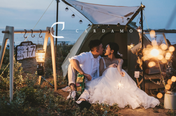 海濱露營野餐婚紗｜戶外風格婚紗攝影